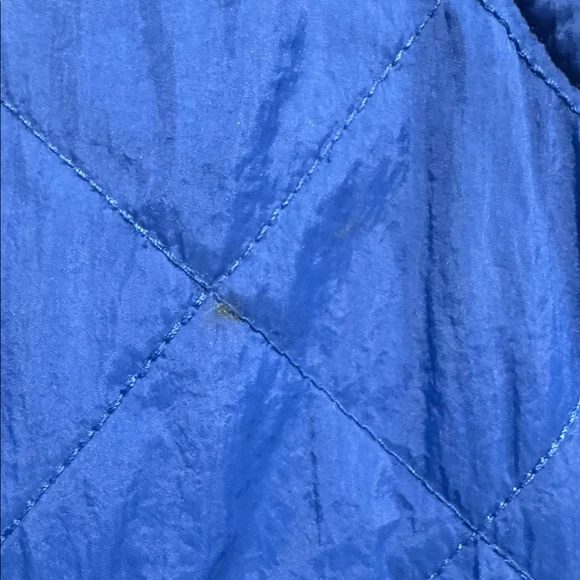 316-Levi's men's diamond quilted bomber jacket in blue - Picture 10 of 11